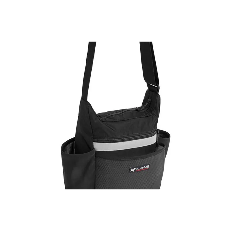 MONTBELL Nylon Crossbody Bag, Shoulder Bag Regular Unisex Black-2