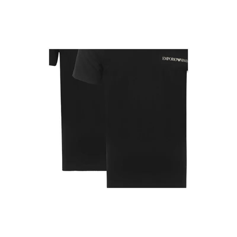 EMPORIO ARMANI SS23 T Shirt Men's 2 Pack Black-4