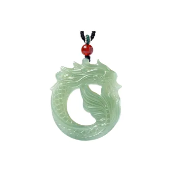 Jade Charm Yao Hetian Jade Necklaces White Jade/Pale Greenish White Jade Unisex