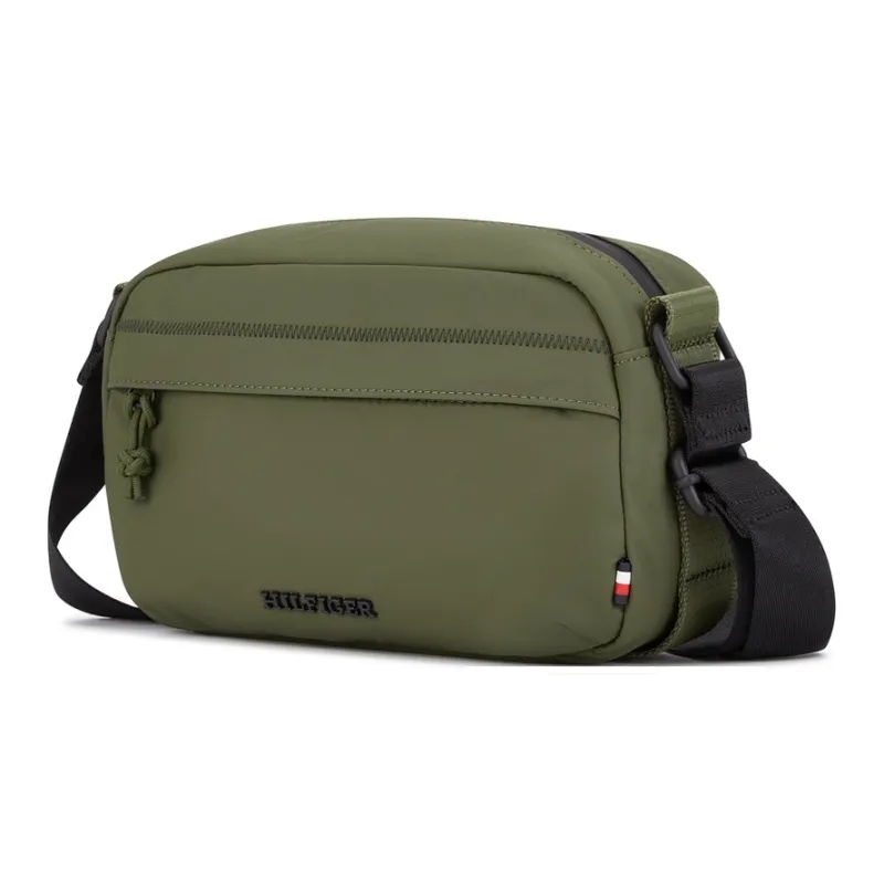 Tommy Hilfiger Polyamide Crossbody Bag Medium Size Men's Army Green/Navy Blue-2