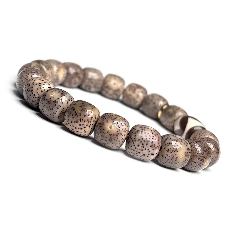 MOUNTAINS AND MANS Star Moon Bodhi Seeds New Chinese Style Good Luck Beaded Bracelet Unisex-5