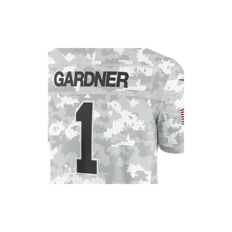 Nike Sauce Gardner New York Jets Salute To Service Men's Nike Dri FIT Nfl Limited Jersey-3