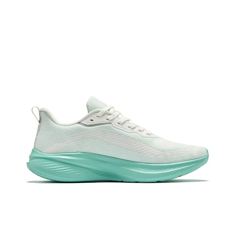 Erke Cushioning Rebound Breathable Low-Top Running Shoes Men's Microcrystalline White Ice Green-1