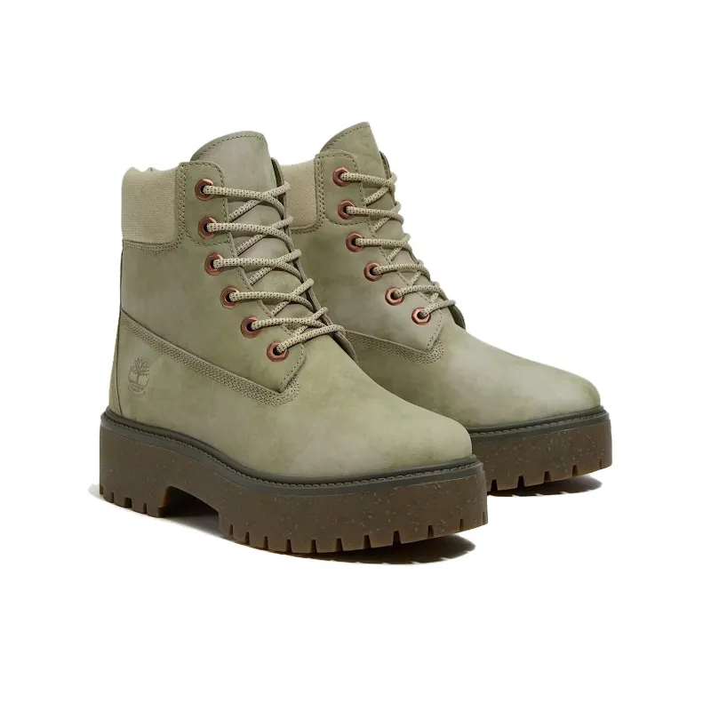 Timberland Stone Street Waterproof And Wear resistant Short Outdoor Boots Women's Green-2