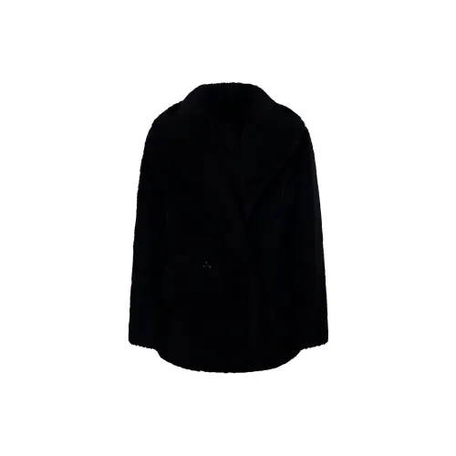 MaxMara Olga Double-Breasted Teddy Coat