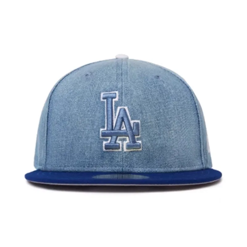 New Era Cotton, Polyester Baseball Caps Unisex Blue-1