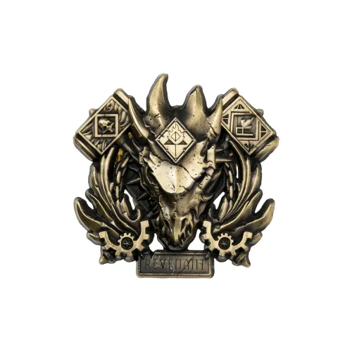 STARFORGED Warhammer 30K Burning Galaxy Fire Lizard Honor Warband Badge Brooch Merch Starforged Badges