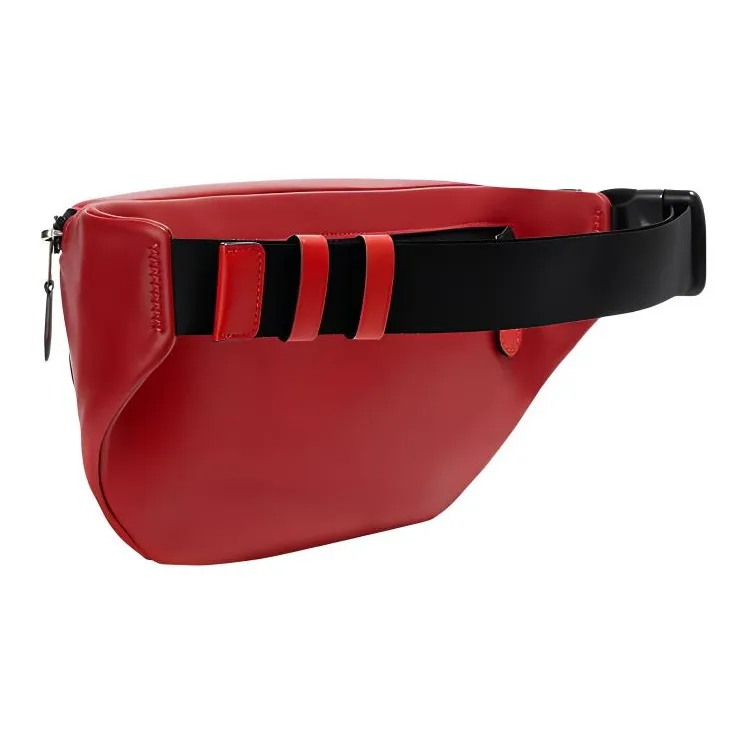 COACH Coated Canvas With Calfskin Shoulder Bag, Crossbody Bag, Fanny Pack Tubas Women's Red-1