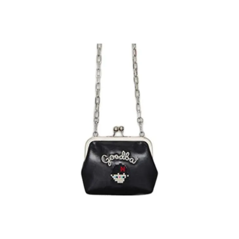 GOOD BAI Artificial Leather Shoulder Bag Crossbody Bag Women's Black-1