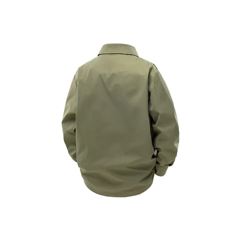 CHEVAL NOIR Jackets Coats Unisex Gray White-5