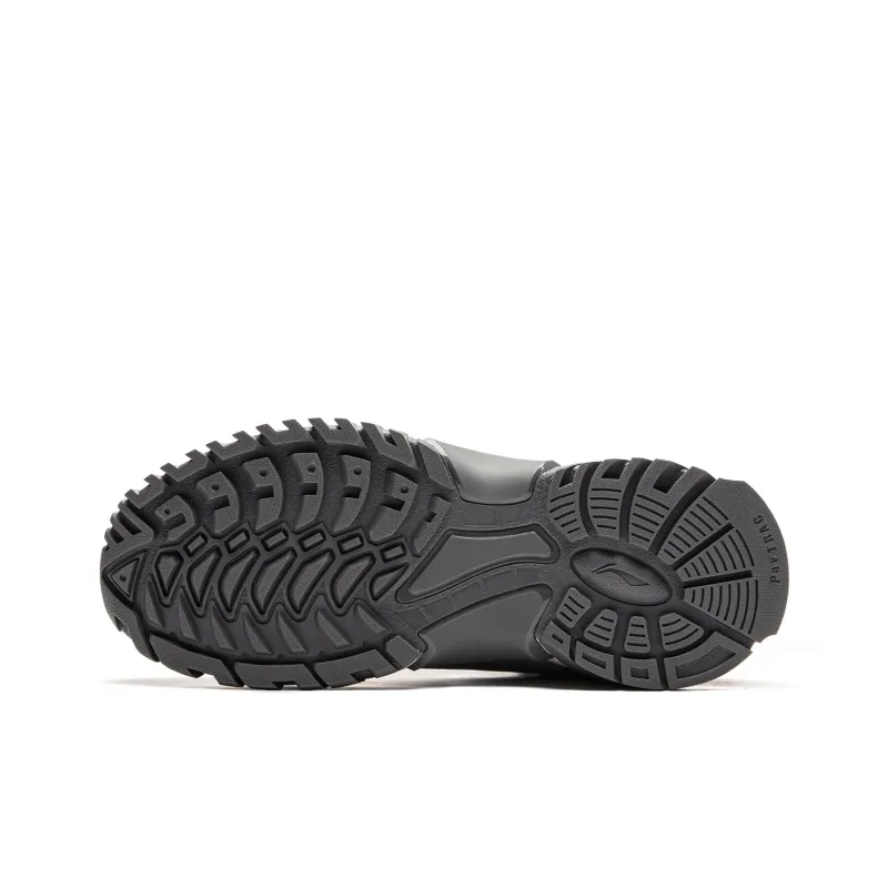 LiNing Dominant Tiger Slip Resistant Warm Rebound Height Increasing Mid Top Casual Shoes Men's Gray-6