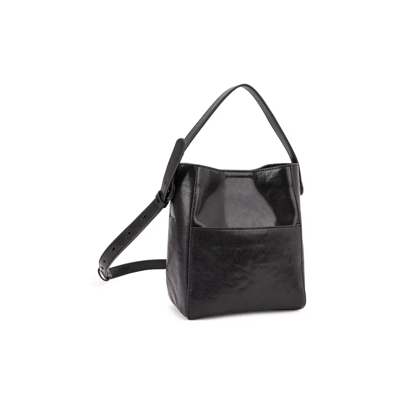 VENOF Cow Leather Bucket Bags Handbags Medium Size Women's Multicolor-6