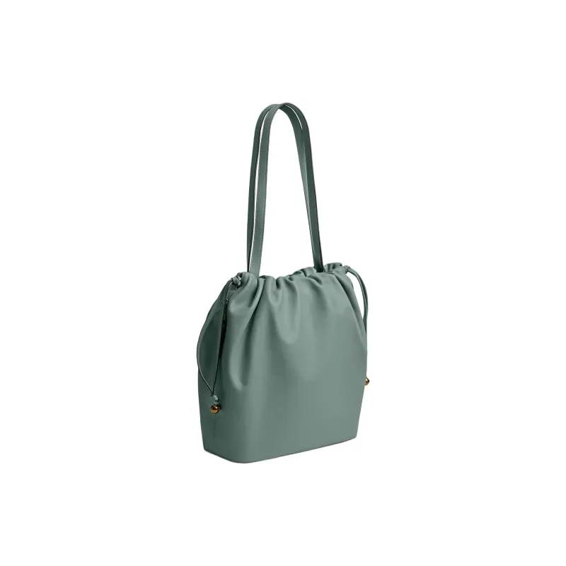 COACH Faye Leather Bucket Bag, Handbag, Shoulder Bag Tubas Women's Green-1