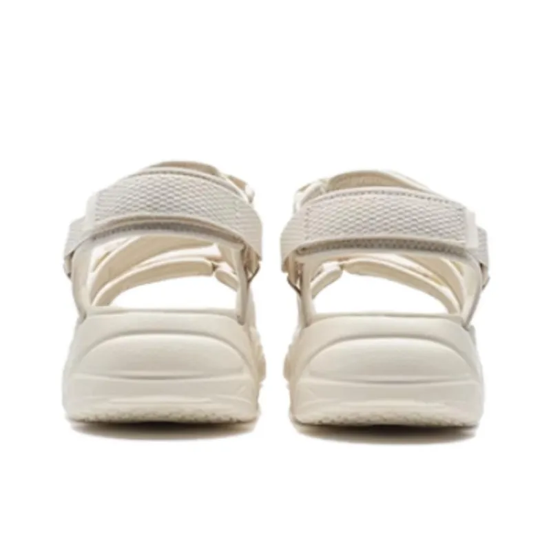 XTEP Beach Sandals Women's Milk Tea White-2