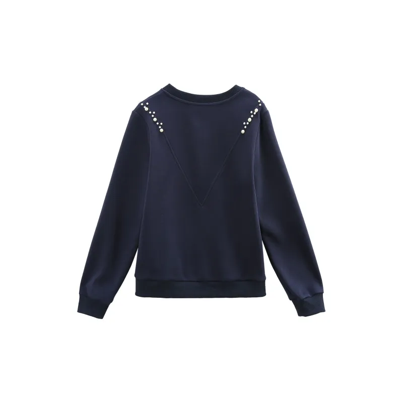A Paradise For Awakening Sweatshirt Women's Navy Blue-1