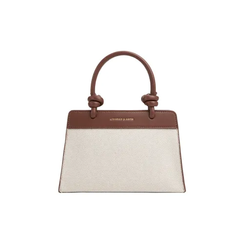 CHARLES&KEITH Fabric Crossbody Handbag Trumpets Women's Chocolate