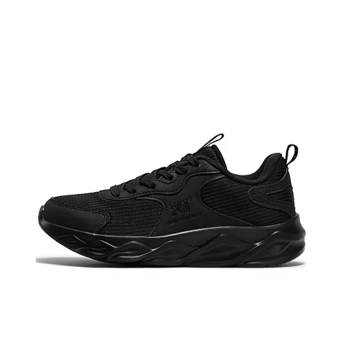 361° Cushioning Low Top Running Shoes Women's Obsidian Black