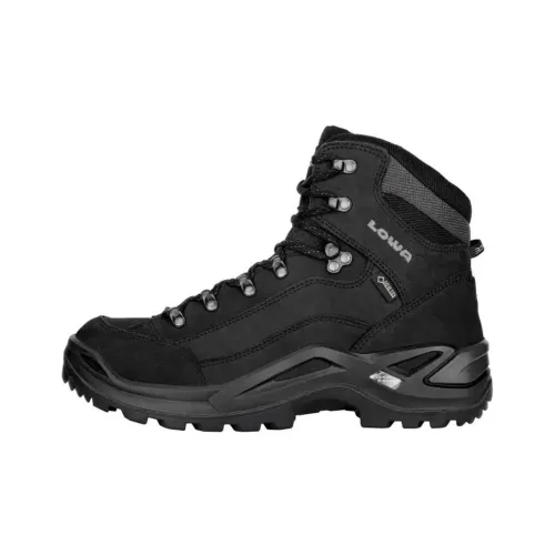 Lowa Renegade Waterproof And Wear resistant Crew Outdoor Boots Men's Black
