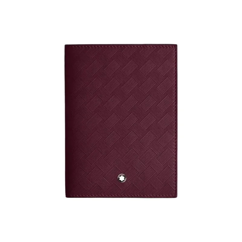 MONTBLANC Extreme 3.0 Cow Leather Passport Holder Unisex Bordeaux Red-0