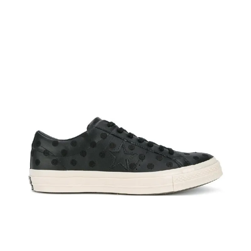 Converse Anti Slip Wear Resistant Low Top Skateboard Shoes Unisex Black-1