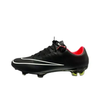 Nike Mercurial Vapor 10 FG Rubber Long Studs Anti-Slip Wear-Resistant Soccer Shoes Men's Black