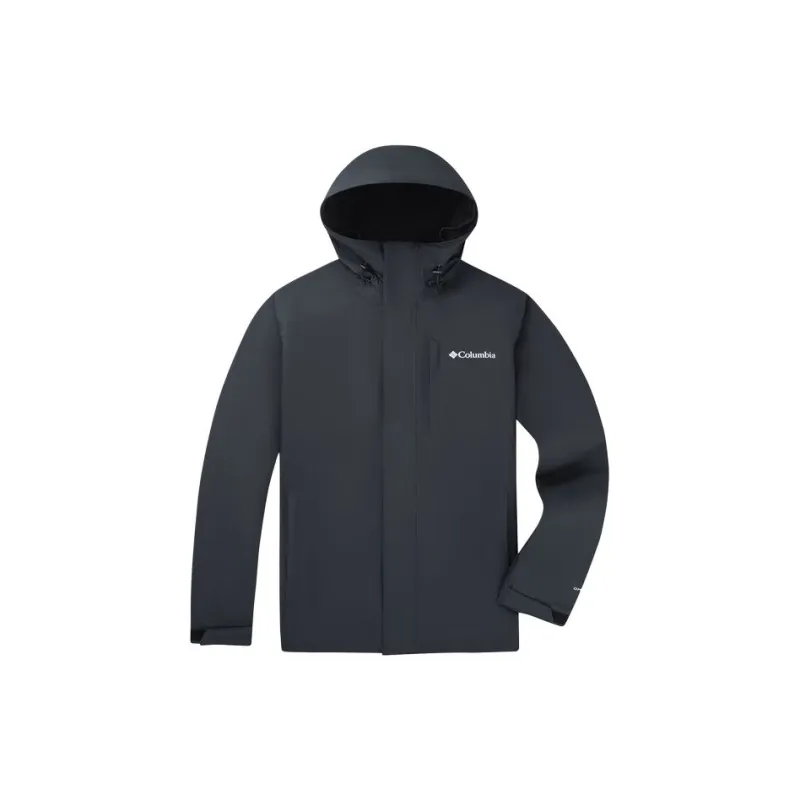 Columbia CABOT TRAIL Water-Resistant Windproof Breathable Wear-Resistant Lightweight Windbreaker Jacket Unisex Black-0