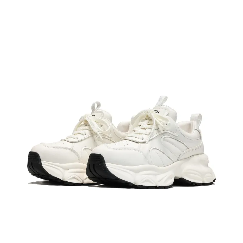 UanDi Anti Slip And Wear Resistant Height Increasing Low Top Chunky Sneakers Women's-2