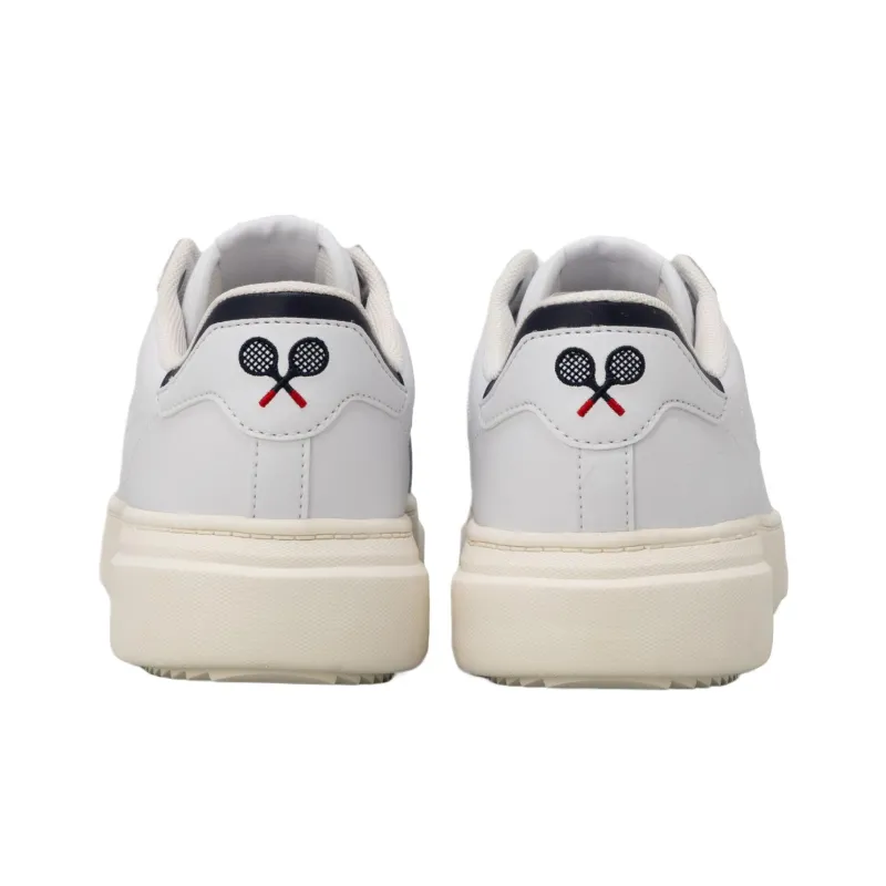 FILA Court Plumpy Slip Resistant Low Top Skateboard Shoes Women's White-4