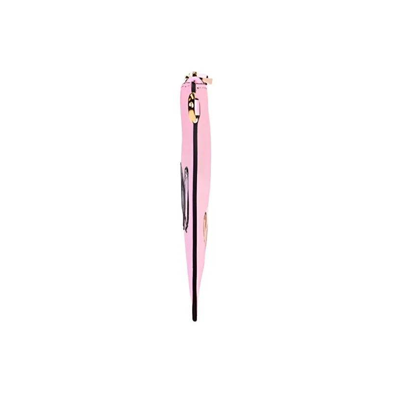 MOSCHINO Cow Leather Clutch Women's Pink-2