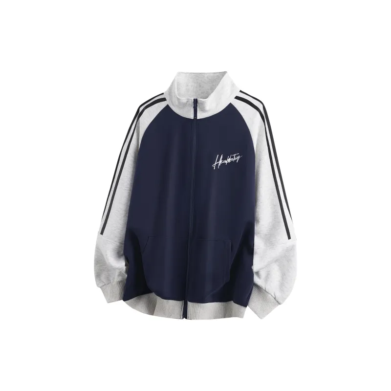 CSKS Jackets Coats Unisex Navy Blue-3