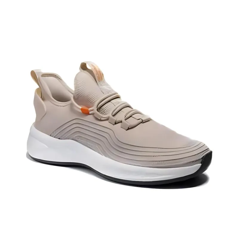 TOREAD Abrasion Resistant Low Top Running Shoes Men's Beige-1