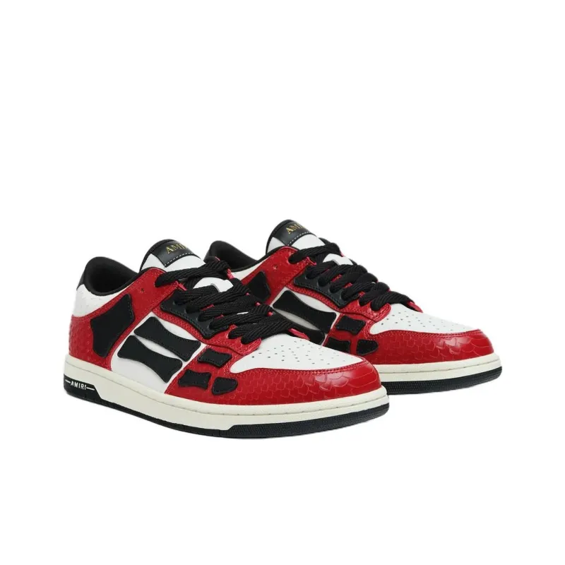 AMIRI Skel Top Low Top Skateboard Shoes Men's Red-2