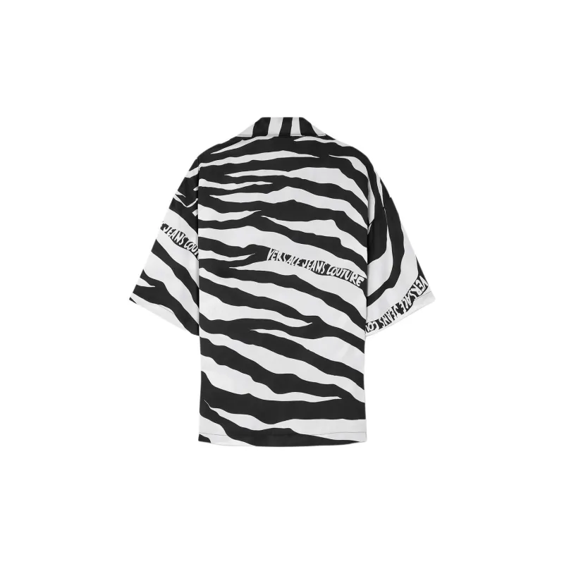 VERSACE Zebra print Short sleeve Shirt-1