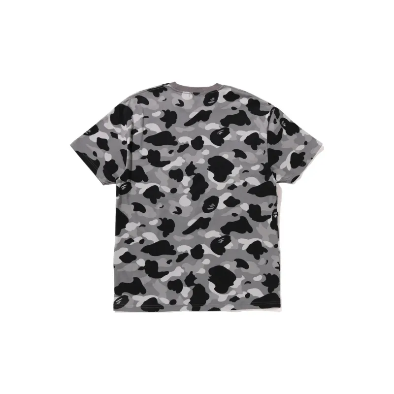 A BATHING APE Women's 1st Camo College Oversized Tee Green-1
