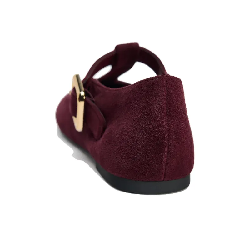ZARA Casual Single Shoes 0.5cm Women's Bright Red-4