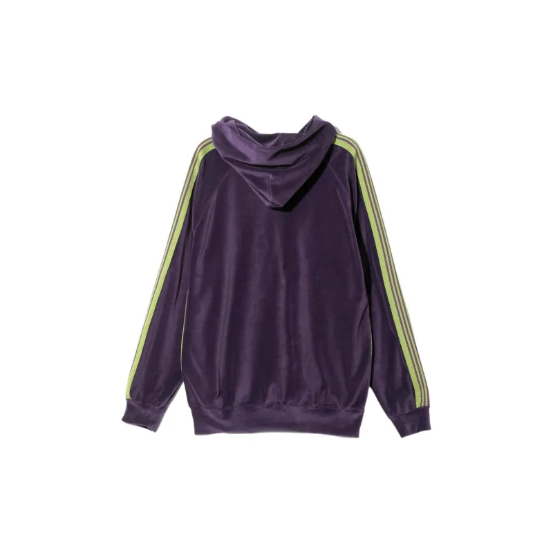 Needles Side stripe Velour Hoodie-1