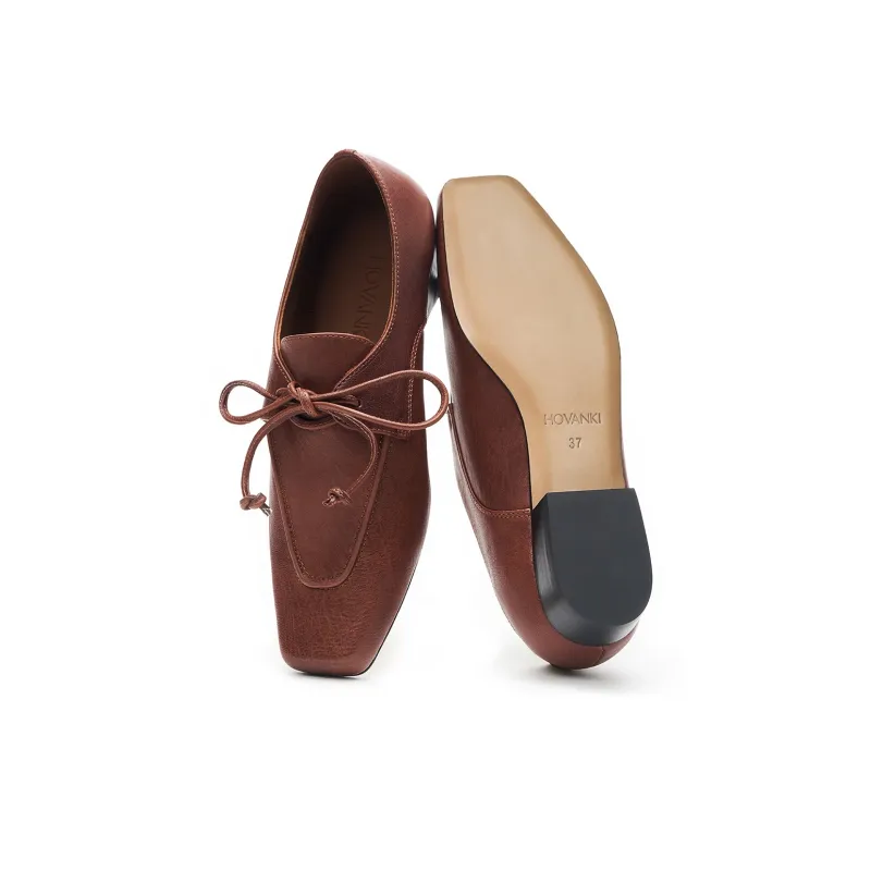 HOVANKI Casual Single Shoes Women's Light Brown-4
