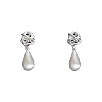 U state Sterling Silver 990 Earrings Women's