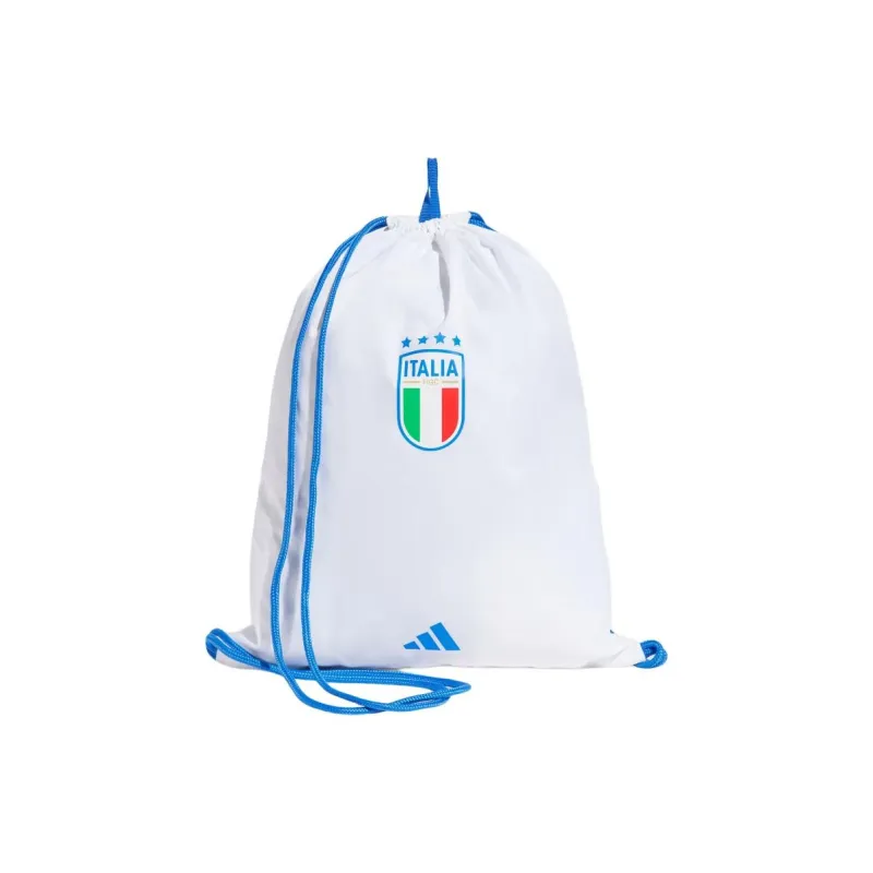 Adidas Italian Football Team Olympic Series Recyclable Polyester Backpack Unisex White & Blue-0