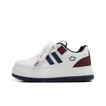 BINGO DUCK Coverage Slip Resistant And Abrasion Resistant Low Top Skateboard Shoes Women's Dark Blue