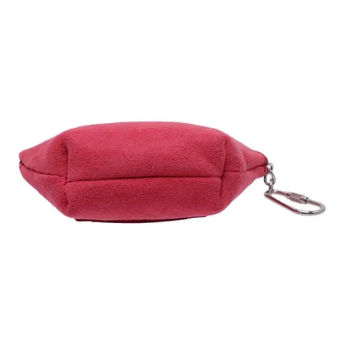 UGG Sheepskin Coin Purse Unisex Tomato Color-4