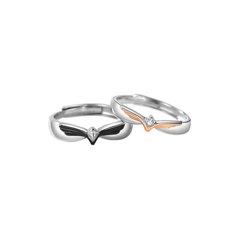 PHOENIXSILY 925 Sterling Silver Rings Unisex-5