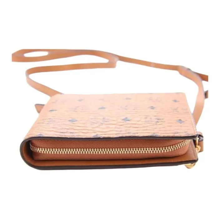 MCM Original VisetosEssential Visetos Origina Eco Friendly Leather Crossbody Bags Wallets Men's Cognac/Monogram-3