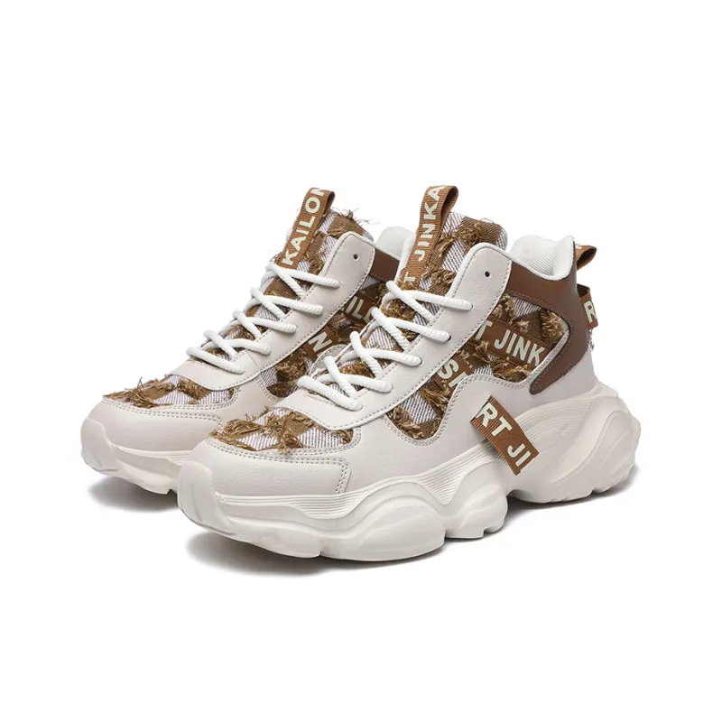 JANECO Anti-Slip Wear-Resistant High-Top Chunky Sneakers Unisex-2