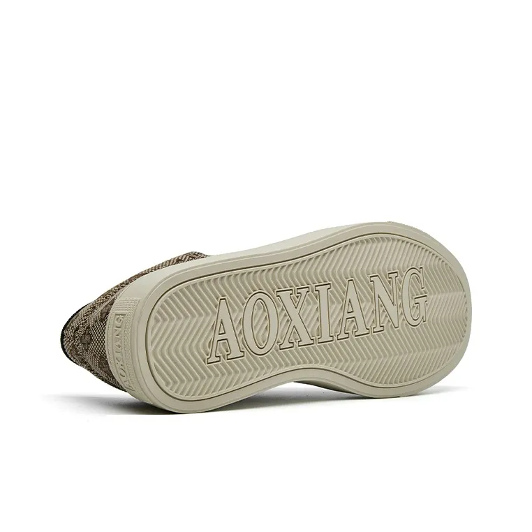 Oak Elephant Coverage Low Top Skateboard Shoes Men's Apricot-3