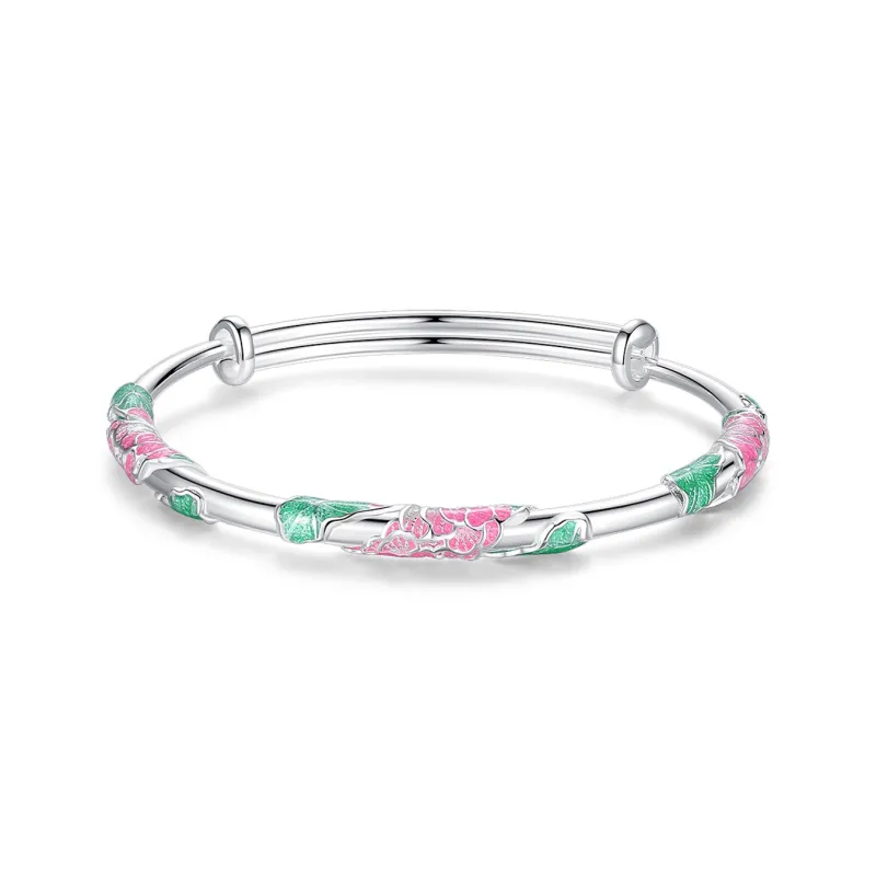 Nine Music Foot Silver 990 Bangles Women's-0