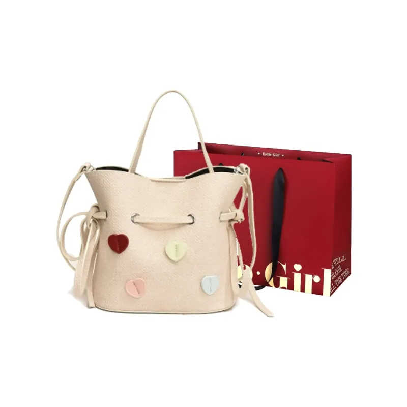 GOX PU Shoulder Bag Women's Ecru/Blue-0