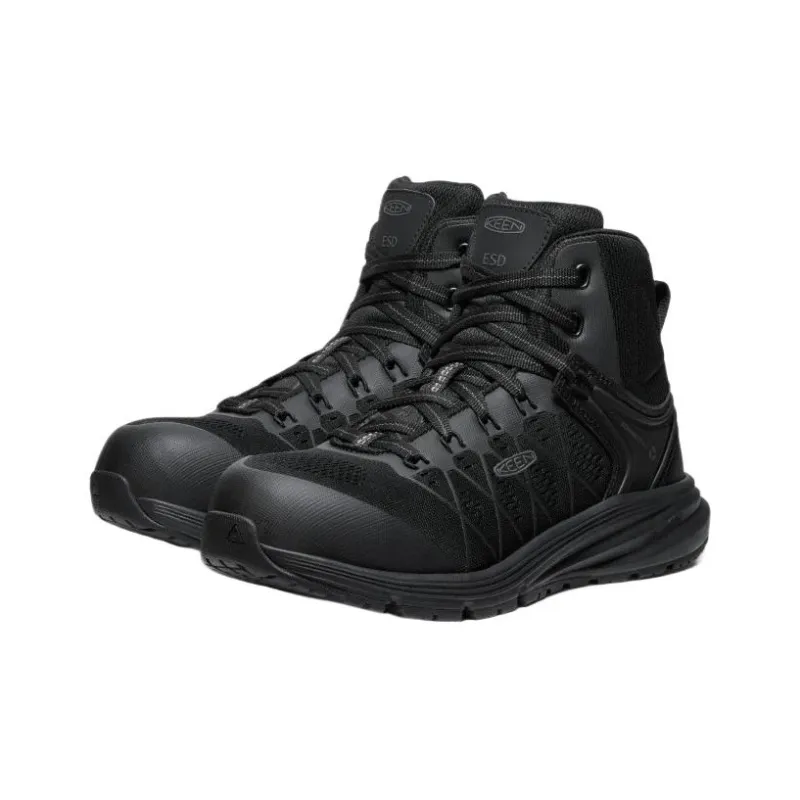KEEN Vista Energy Wear-Resistant Mid-Top Casual Shoes Women's Black-2
