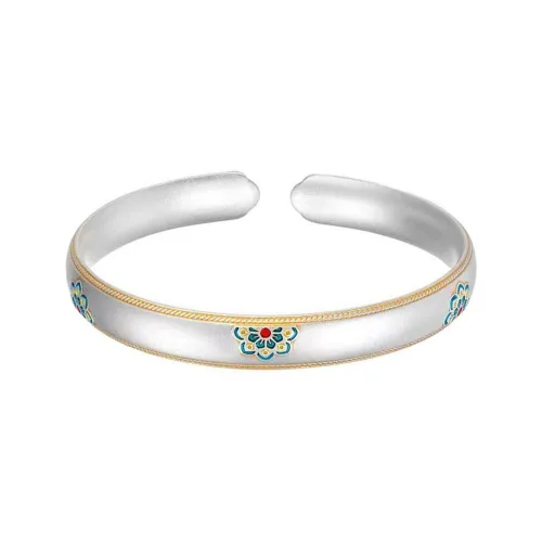 CHIC ZONE 999 Fine Silver Bangles Women's