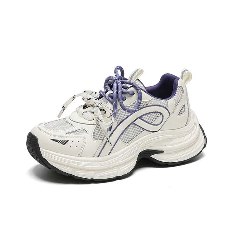 WOOS BOBO Lightweight Height Increasing Low Top Chunky Sneakers Women's-1